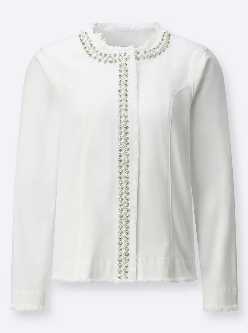 Witt Jeansblazer, Ecru, – Produktbild 1 von 2