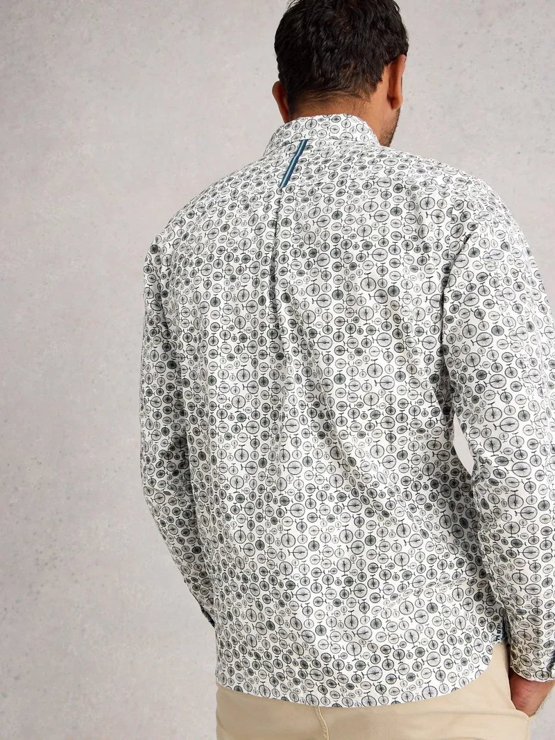 White Stuff Hemd Finsbury mit Einradprint - L/R, Weiß print, – Produktbild 4 von 4