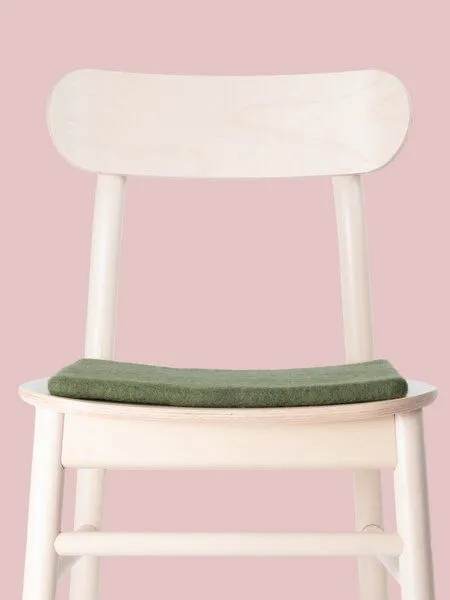 myfelt myfelt Flachfilz Sitzauflage (⌀ 36 cm, 36 x 36 cm), Dunkelgrün (jost), – Produktbild 4 von 4