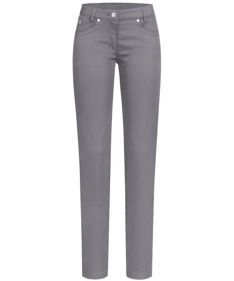 GREIFF GREIFF 5-Pocket-Hose Greiff Corporate CASUAL Damen Hose 5-Pocket Regular-Fit Grau 42, Grau, – Produktbild 2 von 3