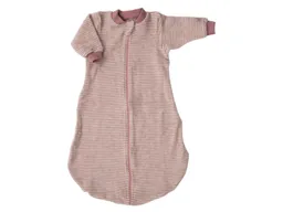 Lilano Lilano Schlafsack Baby langer Arm Bio-Merinowolle mauve-geringelt Gr.50/56 – Produktbild 1 von 1