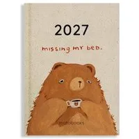 matabooks matabooks® Kalender 2027 A6 Basic aus Graspapier – Jahresplaner Samaya – Farbe: Mocha Brown – Produktbild 1 von 1