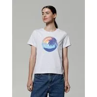 watapparel watapparel T-Shirt Frauen Sunset Rainbow, Cool heather grey, – Produktbild 1 von 1