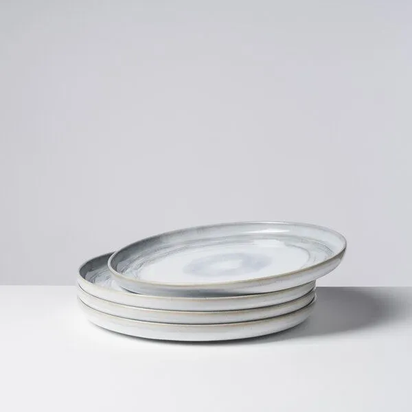 Gipfelstück Gipfelstück Tiefer See Speiseteller-Set, Steinzeug, Blaugrau, – Produktbild 2 von 7