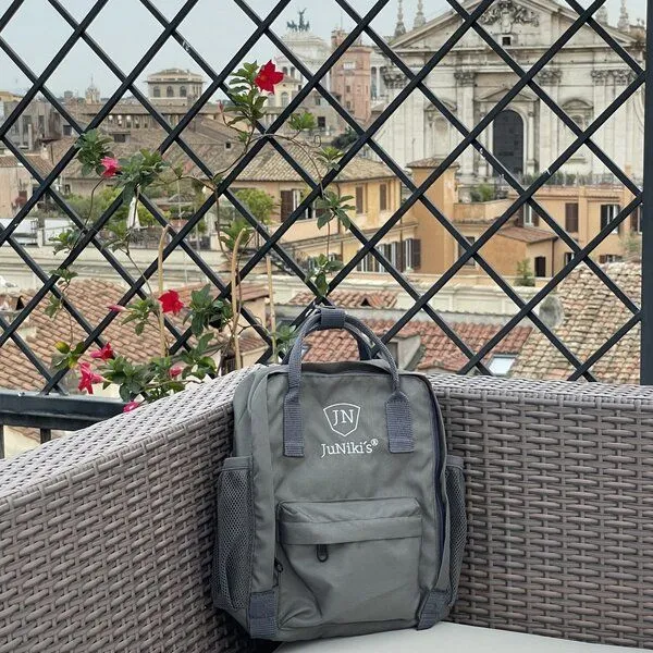 JN JuNiki's JN JuNiki's Aus RPET: Nachhaltiger & ultraleichter JuNiki's® Rucksack, Dark grey, – Produktbild 1 von 4