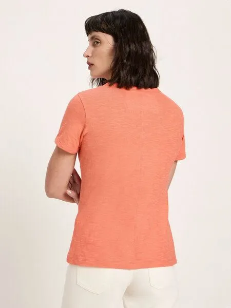 LANIUS LANIUS Kurzarmshirt (GOTS) aus Bio-Baumwolle, Peach, – Produktbild 4 von 4