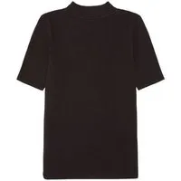 KnowledgeCotton Apparel KnowledgeCotton Apparel Rib T-Shirt HIGH NECK aus Bio-Baumwolle ROC/GOTS/Vegan, Braun (chocolate-torte), – Produktbild 1 von 1