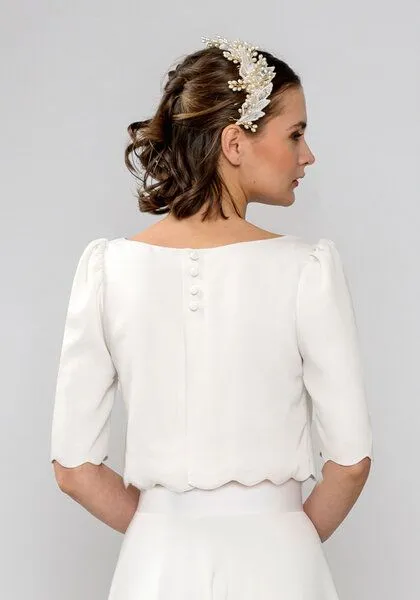 Atelier SNOW Atelier SNOW Brauttop Peony – Produktbild 2 von 4