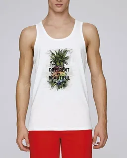 Human Family Human Family Herren Statement Tanktop aus Bio Baumwolle "Different is Beautiful" – Produktbild 1 von 1