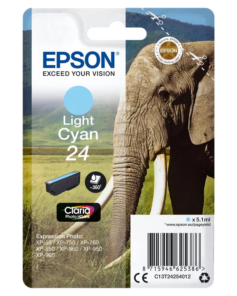Epson Epson Tintenpatrone T2425 light-cyan – Produktbild 1 von 2