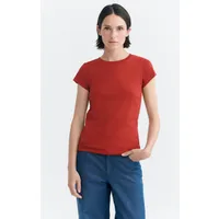 thinking mu Thinking MU Damen vegan T-Shirt Mirna Schlanke Passform Rot – Produktbild 1 von 1