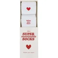 MELA Gerippte Socken mit Stickerei, 2er Pack – Produktbild 1 von 1