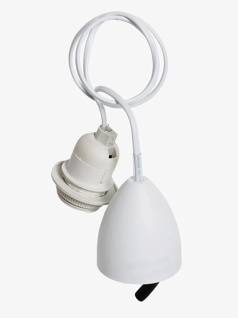 Vertbaudet Befestigungsset für Lampenschirme: Fassung & Kabel, Weiß, – Produktbild 1 von 1