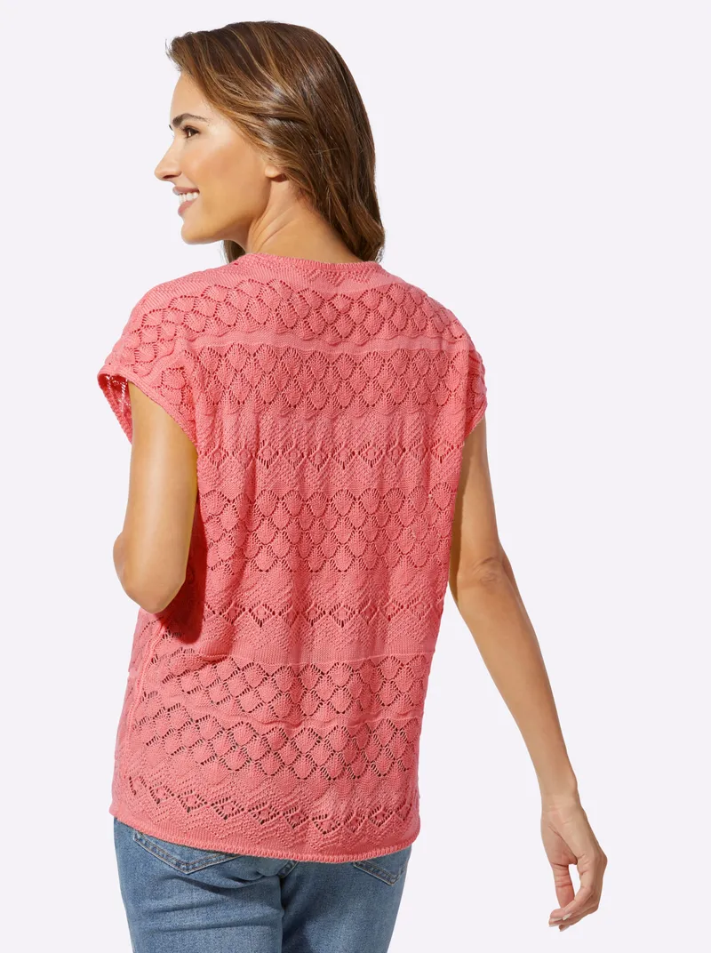 Witt Kurzarmpullover, Flamingo, – Produktbild 1 von 2