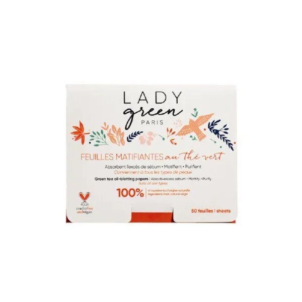 Lady Green Lady Green Tea Oil Blotting Papers – Produktbild 1 von 2