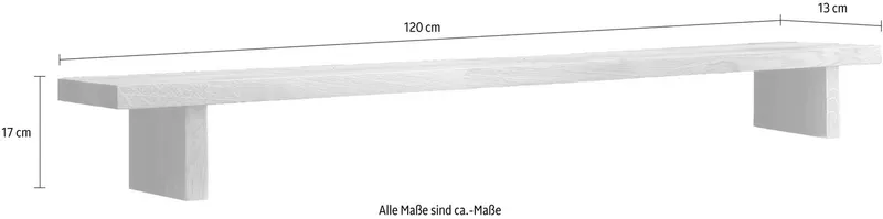 Home affaire Tischaufsatz Dura- Schreibtischaufsatz für einen aufgeräumten Arbeitsplatz, Praktische Erweiterung aus Massivholz. Schreibtisch separat bestellbar, Beige, – Produktbild 5 von 5