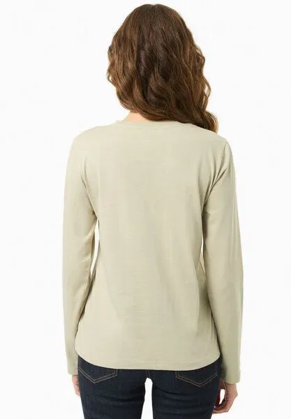 ORGANICATION ORGANICATION Langarmshirt aus Bio-Baumwolle, Soft green, – Produktbild 4 von 4