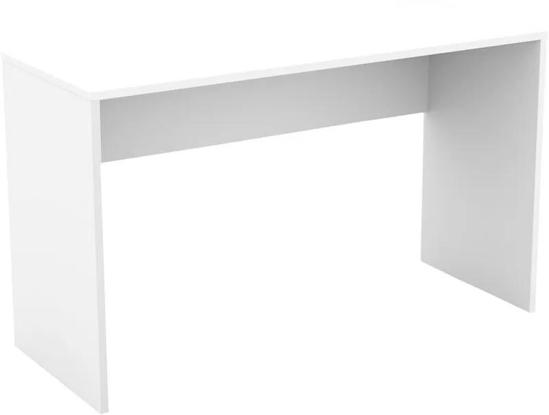 Home affaire Schreibtisch AGAPI, Breite 130, Computertisch im modernen Design & viel Arbeitsfläche, Weiß, – Produktbild 2 von 4