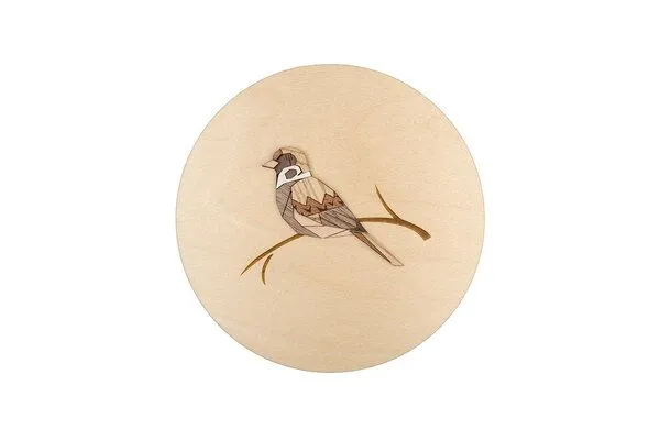 BeWooden BeWooden Holzbild Wanddekoration – Spatz – Produktbild 1 von 4