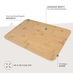 Fackelmann Fackelmann Schneidebrett Balance, 40x26cm, Bambus – Produktbild 1 von 1