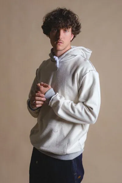 Trendsplant Trendsplant Reversible Fleece Hoodie, Beige, – Produktbild 1 von 3