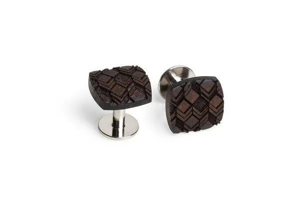 BeWooden BeWooden Manschettenknöpfe "Choco Cuff" aus Holz – Produktbild 3 von 3