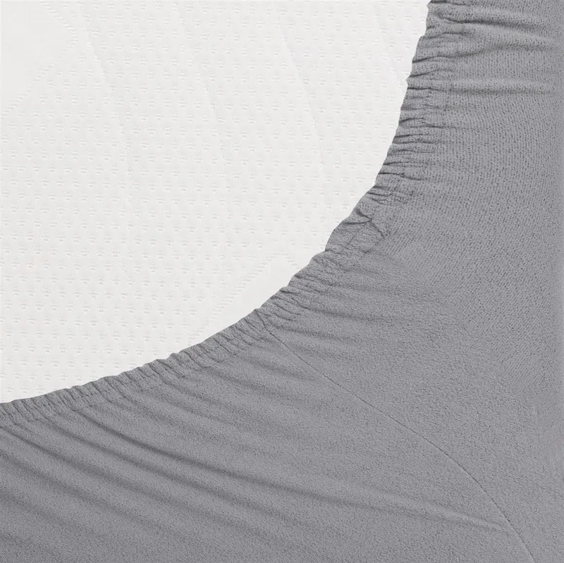 Carpe Sonno Spannbettlaken Teddy Fleece Winter Bettlaken 90x200 100x200 140x200 180x200 200x200, Fleece, Gummizug: rundum, (1 Stück), Kuscheliges Spannbettlaken 140x200 Warmes Spannbetttuch Grau, Grau, – Produktbild 3 von 5