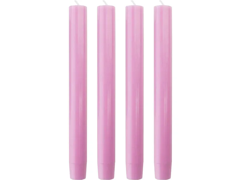 Tranquillo Handgearbeitete Stabkerzen GLUMI pink 4er-Set, 20 cm - rosa – Produktbild 2 von 5