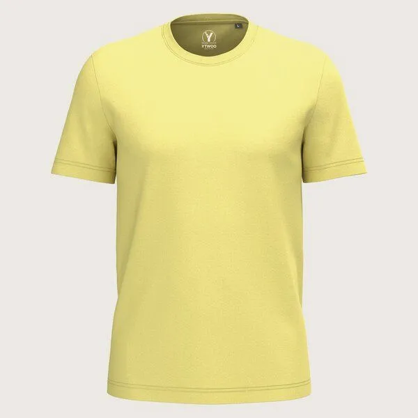 YTWOO YTWOO Regular Herren T-Shirt Light, Lemon yellow, – Produktbild 1 von 3