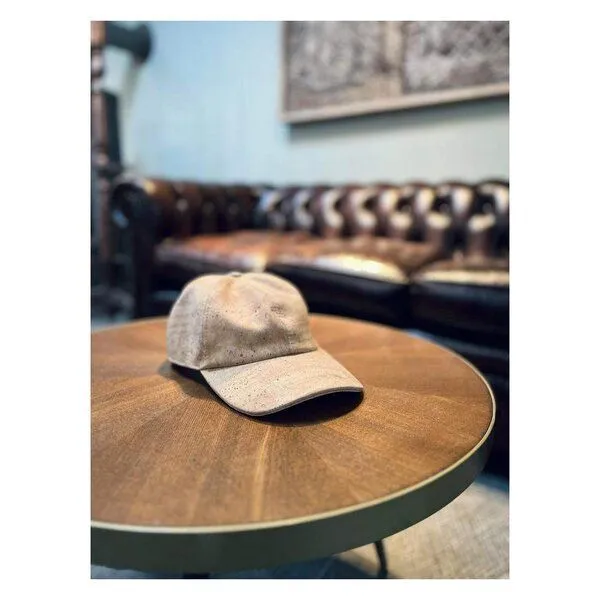 Kork-Deko Kork-Deko Basballcap aus Kork | Cap Schirmmütze aus Kork - beige oder dunkelbraun, Beige, – Produktbild 4 von 4