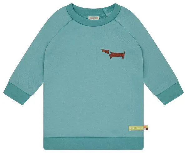 loud + proud loud + proud Babys & Kinder Weiches Sweatkleid, GOTS-zertifiziert, Oregano(grün), – Produktbild 2 von 5