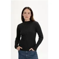 MELA MELA Strickpullover Style NAMARI aus 100% Bio-Baumwolle, Schwarz, – Produktbild 1 von 1