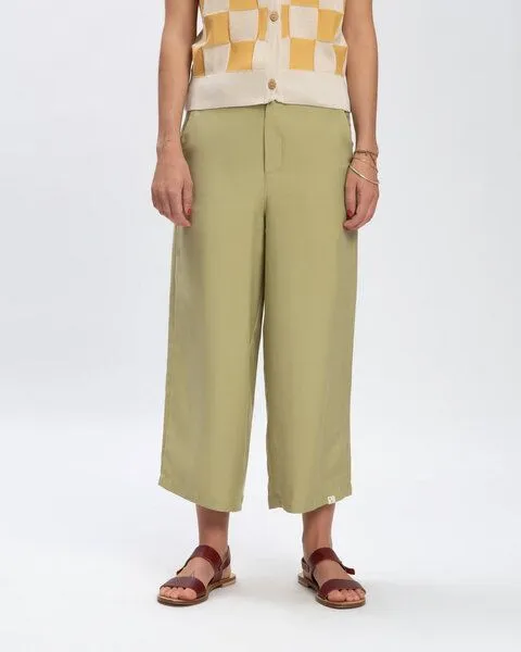 MATONA Matona Hose mit weitem Bein aus Lyocell für Frauen / Tencel Pants, Slate green, – Produktbild 1 von 4
