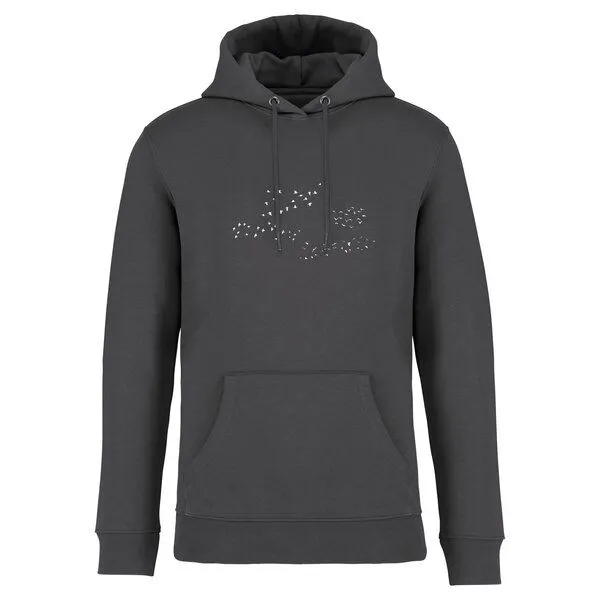 Greenspired Greenspired Basic Bio Unisex Hoody Nr. 4 Skybirds 350g/m² XXS - 3 XL, Eisengrau, – Produktbild 1 von 1