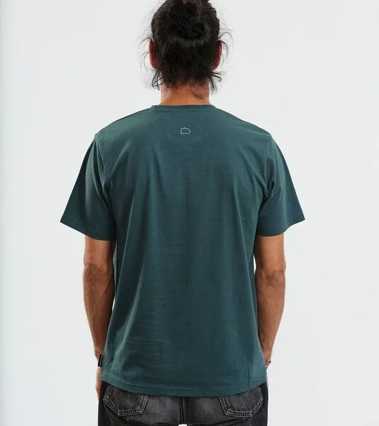 Gary Mash GARY MASH T-Shirt Wennst manst. aus Biobaumwolle, Dunkelgrün (grün), – Produktbild 4 von 4