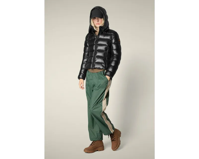 Save The Duck Save The Duck Steppjacke Cosmary Damen Winterjacke, Übergangsjacke, Windjacke, Outdoorjacke, Mantel, Schwarz, – Produktbild 4 von 4