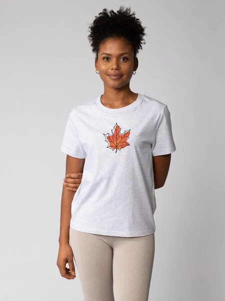 watapparel watapparel T-Shirt Frauen Herbst, Cool heather grey, – Produktbild 1 von 3