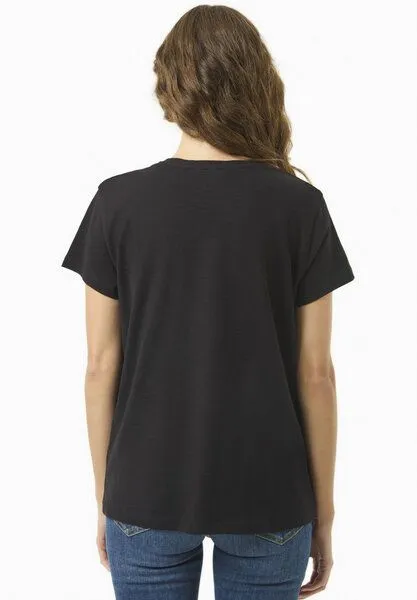 ORGANICATION ORGANICATION Damen Basic T-Shirt aus Bio-Baumwolle, Black, – Produktbild 3 von 3
