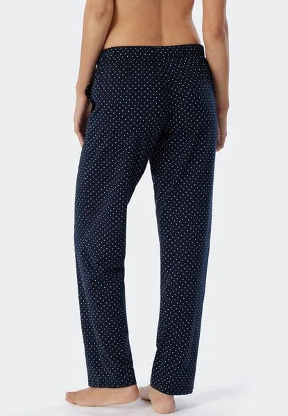 Schiesser Schiesser Loungehose Jersey aus Biobaumwolle, Punktemuster, – Produktbild 2 von 4