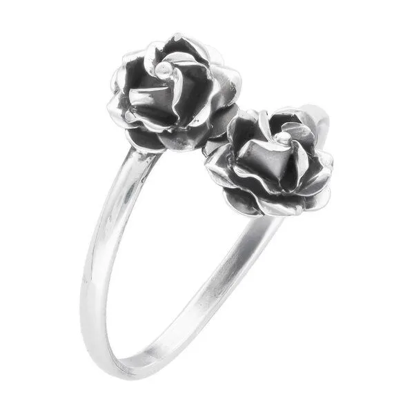 pakilia pakilia Silber Ring Mini Rosenblüte Fair-Trade und handmade, Silver, – Produktbild 2 von 7