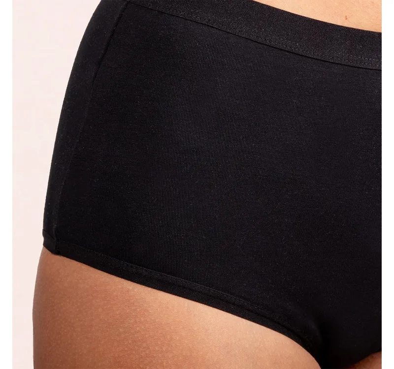Taynie Taynie Periodenslip Comfort ultra - Periodenunterwäsche sehr starke Blutung - Damen (1-St., 1er-Pack) Ultra Dry Technologie mit Bio Baumwolle für Schutz bei starker Periode, Schwarz, – Produktbild 3 von 5