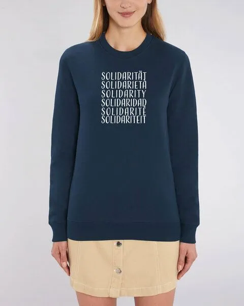Human Family Human Family Bio Unisex Rundhals-Sweatshirt - "Switch - Solidarity", Navy, – Produktbild 2 von 4