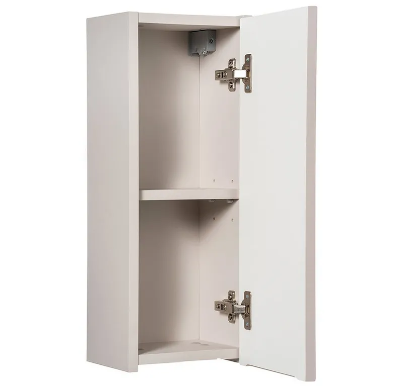 Lomadox Hängeschrank NEWPORT-56-CASHMERE Wandschrank Badschrank, kaschmir, gerillte Front, ca. 20/57/19cm, Beige|weiß, – Produktbild 5 von 5