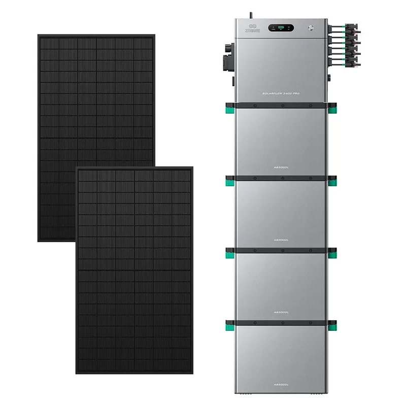Zendure Deutschland Zendure Deutschland Zendure SolarFlow 2400 Pro | 2400W Bi-direktionaler Balkonkraftwerk-Speicher, SolarFlow 2400 Pro (2.4 kWh) / 4*AB3000L (11.52 kWh) / 2*450W Bifaziale (1170Wp Max) – Produktbild 1 von 1