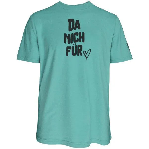 Spirit of Hamburg Spirit of Hamburg Biobaumwoll T-Shirt mit Spruch „Da nich für“, Türkis, – Produktbild 1 von 3