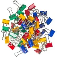 50 Stück Foldbackklammern 19mm sort.Far. – Produktbild 1 von 1
