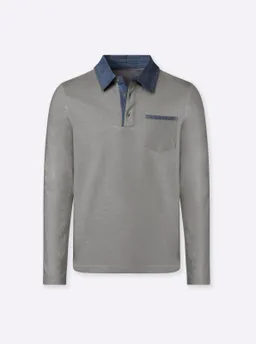 marco donati Langarmshirt grau-meliert – Produktbild 1 von 1