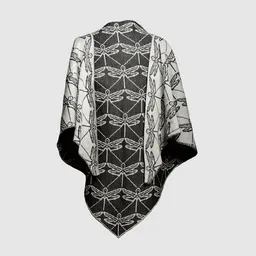 LANARTO slow fashion LANARTO slow fashion Stola dreieckiges Schultertuch Libelle zweifarbig gestrickt aus Merinowolle – Produktbild 1 von 1