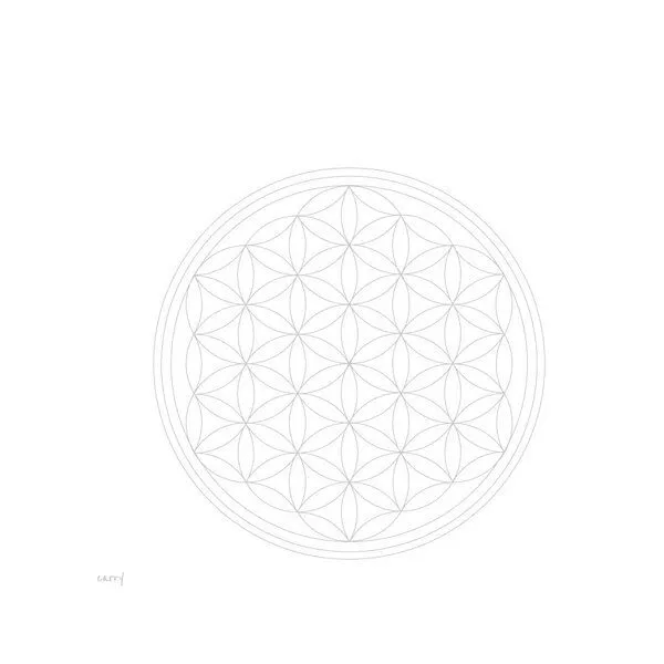 Carry Bottles Carry Bottles Glastrinkflasche 1.0l, Flower of life, – Produktbild 3 von 4
