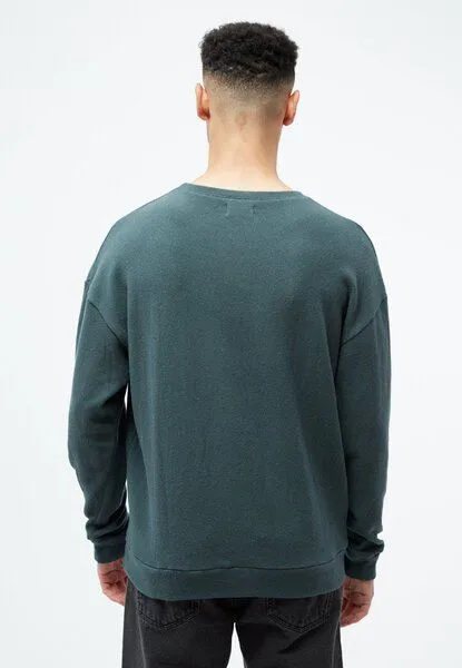 Givn Berlin Givn Berlin Sweater GBCEDRICO loose Fit aus recycelter Baumwolle, Green, – Produktbild 3 von 4